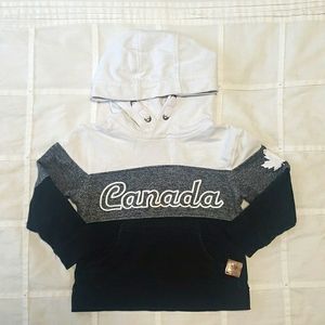 💙 CANADIANA- Pullover "Canada" Pocket Hoodie - 2T/3T